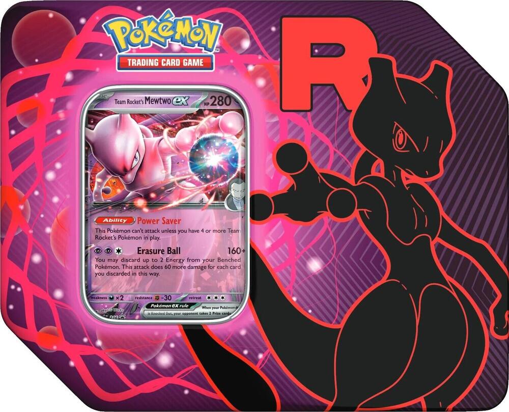 Team Rocket's Mewtwo ex Tin